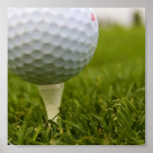 Copie d'affiche de tee de golf