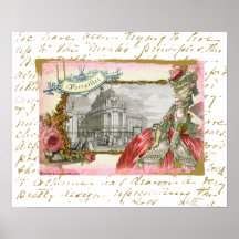 Copie d'affiche de Versailles Marie Antoinette
