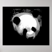 Copie d'affiche de visage de panda - affiches de p