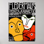 Copie d'affiche : Théâtre et cabaret de Fledermaus
