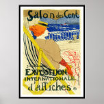 Copie d'affiche : Toulouse Lautrec - cent de DES d
