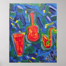 Copie d'affiche - vibrations de jazz