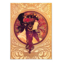 Copie d'Alphonse Mucha Donna Orechini Photo Sur Toile