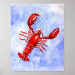 Copie d'aquarelle de homard posters