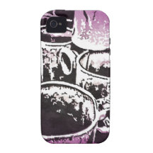Copie d'aquarelle de tasses de café d'art de bruit coques Case-Mate iPhone 4