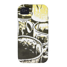 Copie d'aquarelle de tasses de café d'art de bruit coque vibe iPhone 4