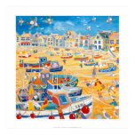 Copie d'art : Bateaux et cordes, St Ives, les Corn posters