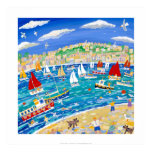 Copie d'art : Chiens et Cornishmen fous, Falmouth posters