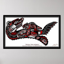 Copie d'art de loutre de Nation-style "d'ESPRIT de Posters