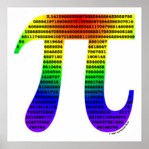 Copie d'art de pi 2 d'Evan Affiche