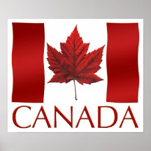 Copie d'art de souvenir de drapeau du Canada d'aff