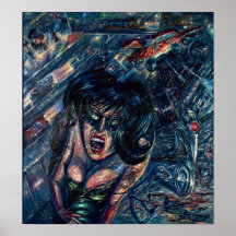 Copie de beaux-arts - "Ruca dans une collision" c' Posters