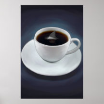 Copie de café d'aileron de requin posters