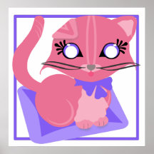Copie de chaton de Rosie Toon Kitty de bébé Posters