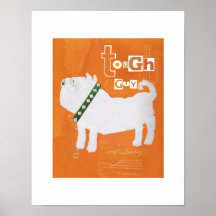 Copie de chien de gars dur affiche