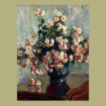 Copie de chrysanthèmes de Monet posters