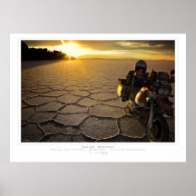Copie de coucher du soleil de Salar Posters