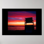 Copie de coucher du soleil du lac Érié Posters