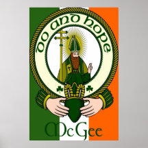 Copie de devise de clan de McGee Posters