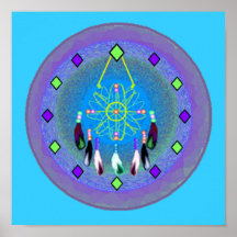 Copie de Dreamcatcher sur la toile Affiche