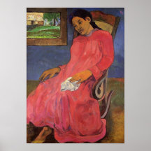 Copie de "Faaturuma (mélancolie)" - Paul Gauguin Affiche