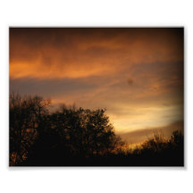 Copie de flambage de beaux-arts de coucher du sole photos sur toile