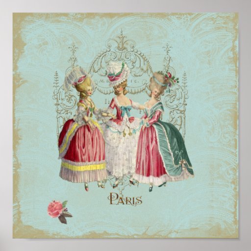 Copie de Française de dames Paris de Marie Antoine Posters