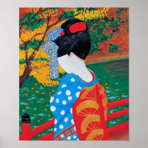 Copie de geisha d'automne poster