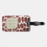 Copie de girafe étiquettes à bagages