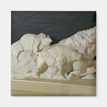 Copie de la sculpture des bisons, le aimant