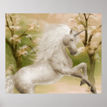 Copie de licornes de Fae d'anges Affiches