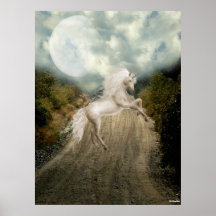 Copie de licornes de Fae d'anges Affiches