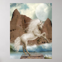 Copie de licornes de Fae d'anges Affiches