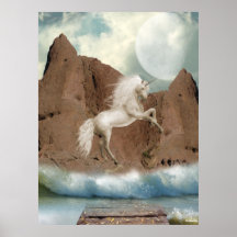 Copie de licornes de Fae d'anges Poster