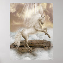 Copie de licornes de Fae d'anges Poster