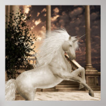 Copie de licornes de Fae d'anges Posters