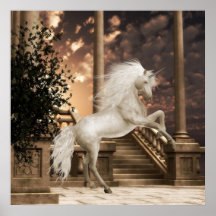 Copie de licornes de Fae d'anges Posters