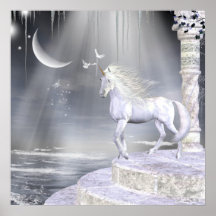 Copie de licornes de Fae d'anges Posters