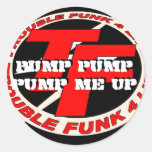 Copie de logo de TF la 2d, pompe de pompe me pompe Autocollants Ronds