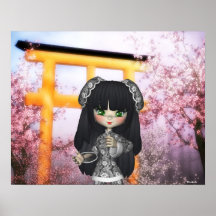 Copie de l'Orient de fille de la Chine belle Posters