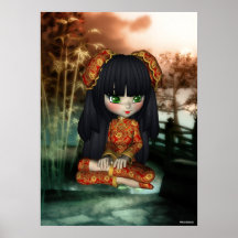 Copie de l'Orient de fille de la Chine belle Affiches