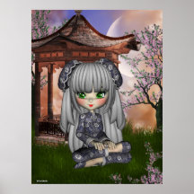 Copie de l'Orient de fille de la Chine belle Poster