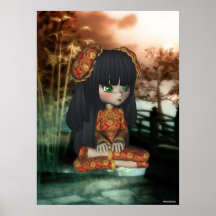 Copie de l'Orient de fille de la Chine belle Posters