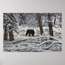 Copie "de loup noir " poster