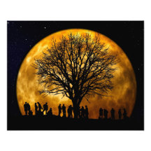 Copie de minuit de photo de pleine lune