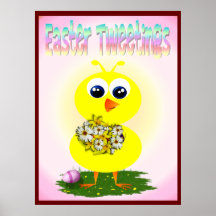 Copie de Pâques Tweetings Poster