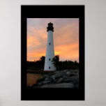 Copie de phare de la Floride de cap Affiche