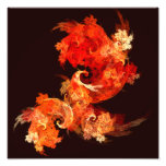 Copie de photo d'art abstrait de Firebirds de dans