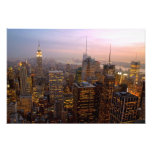 COPIE de PHOTO tôt de crépuscule de Manhattan