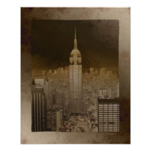 COPIE de PHOTO vintage de Manhattan de Faux